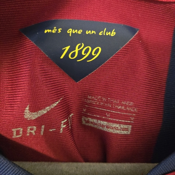 Neymar Jr Jersey #11 Barcelona UEFA Final Soccer Jersey 2013-2014 Mens Medium - Picture 2 of 7